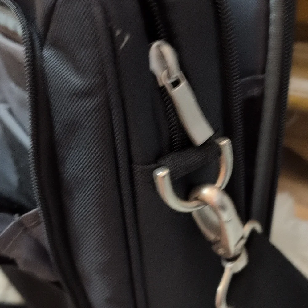 Dell Black Laptop Bag with Silver Accents